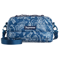 Puffer Side Bag - Blue Pasiely