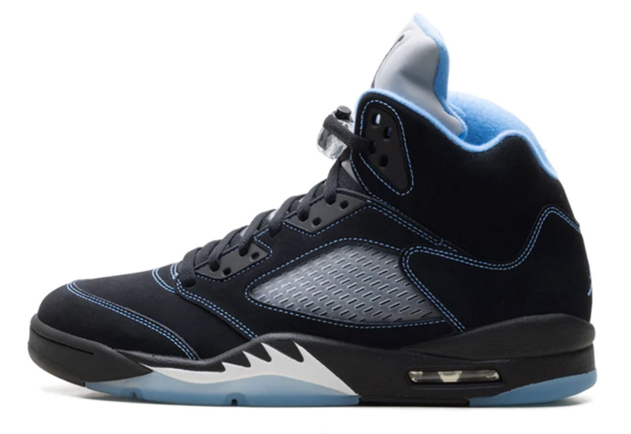 Air Jordan 5 Black University Blue UNC