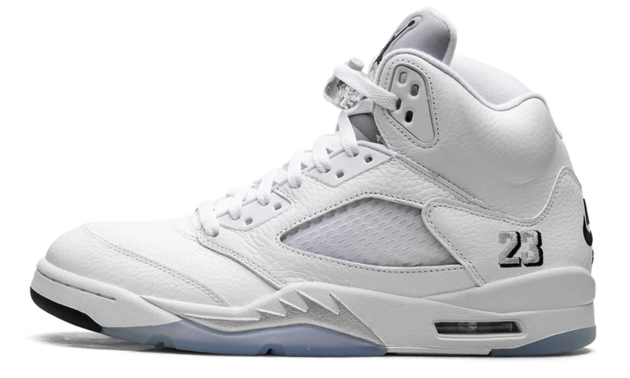 Air Jordan 5 White Metallic