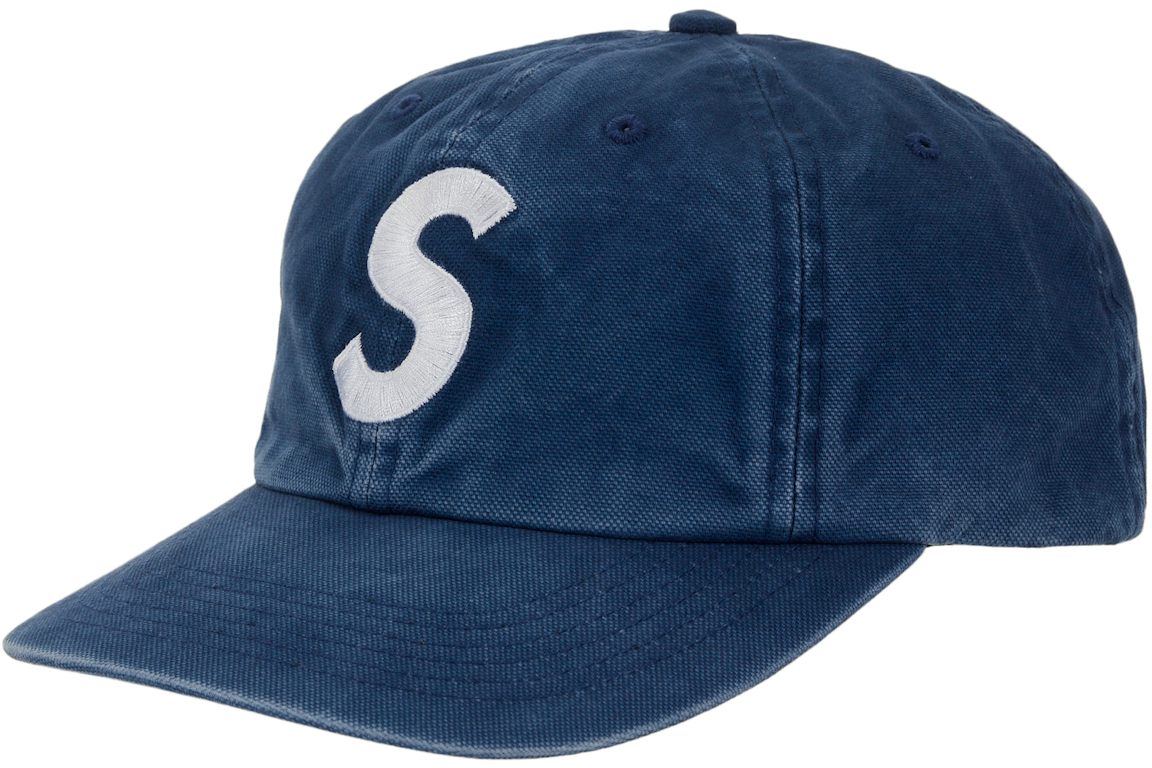 Brushed Washed Canvas S Logo Cap - Royal