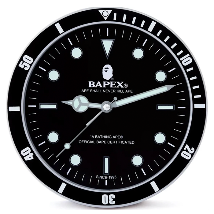 BapeX Table Clock - Black