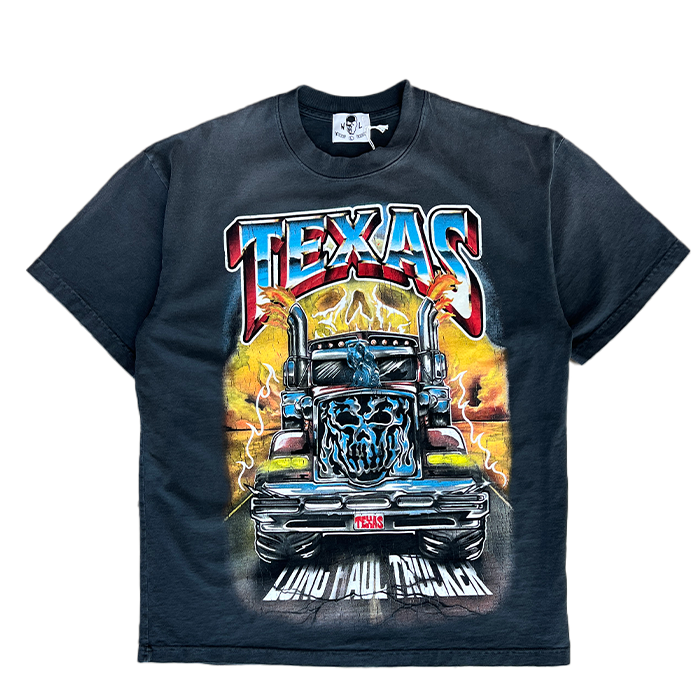 Texas Long Haul Trucker Tee - Washed Black