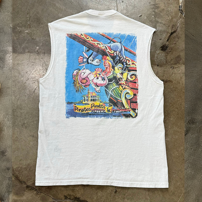 Vintage Pirates Pundits & Party Animals Sleeveless Tee XL