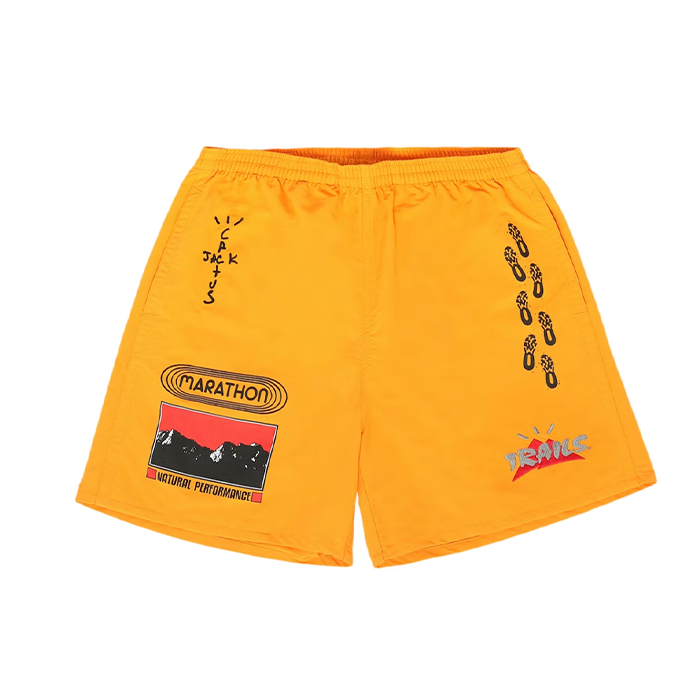 Trail Path Shorts -Gold