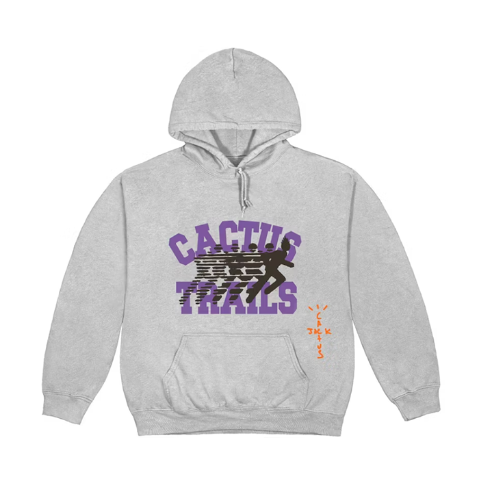 Cactus Trails Running Wild Varsity Hoodie - Grey