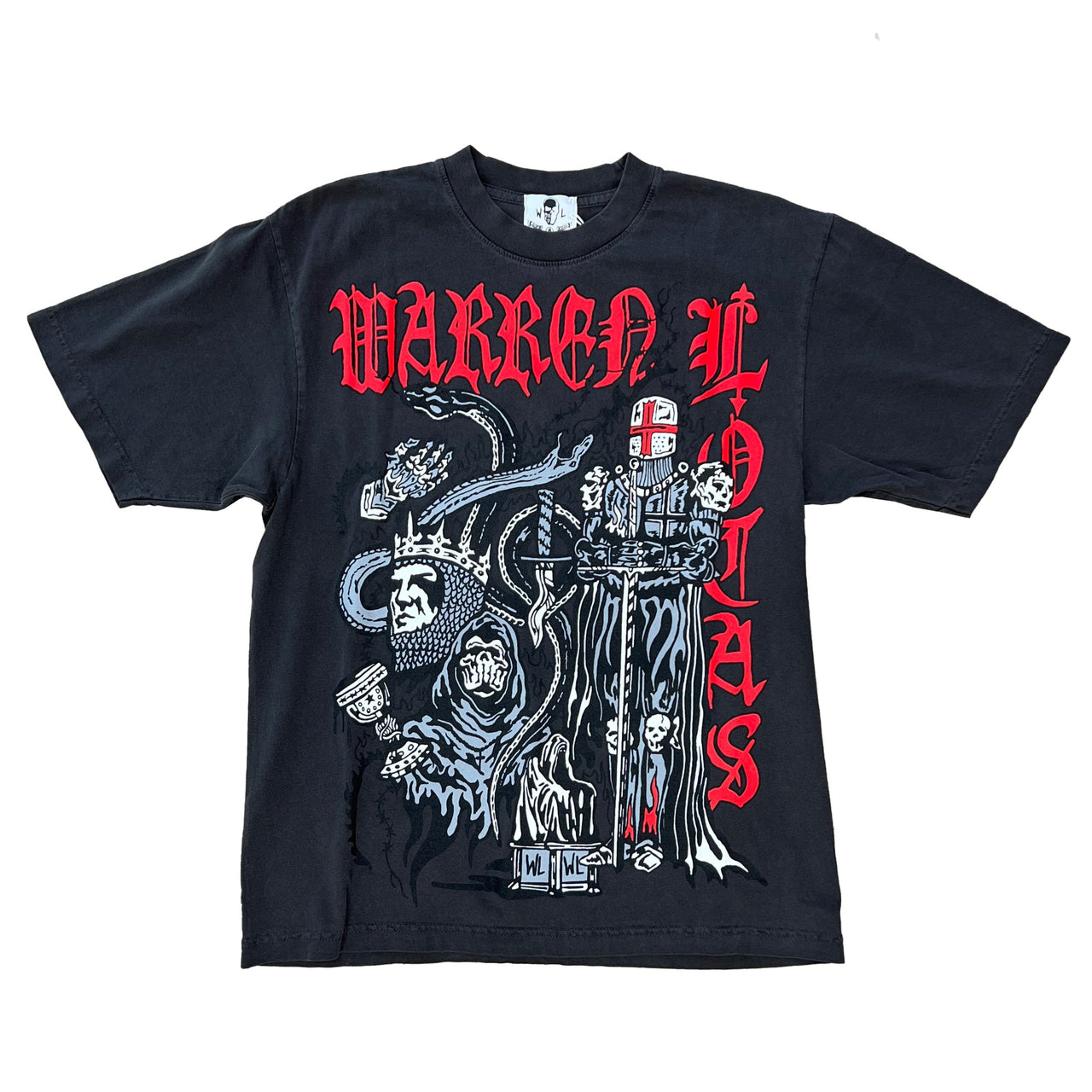 Viper King Tee - Black Stonewash