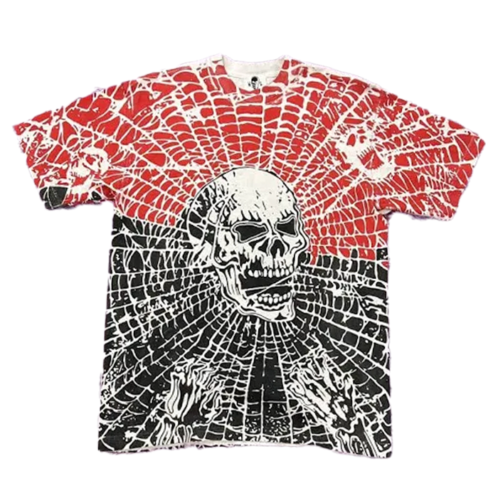 Spider Web Tee - Red