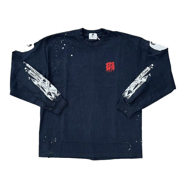 Welcome Home LS Tee - Black
