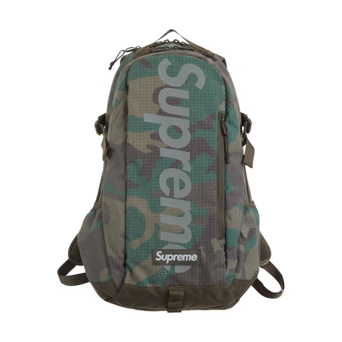 "Supreme" Backpack - Woodland Camo