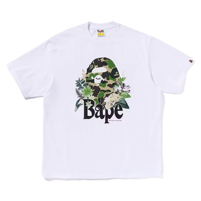 Flora Big Ape Head Relaxed Fit Tee - White