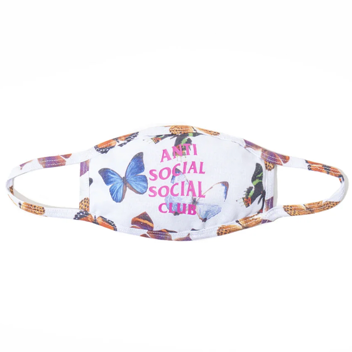 Ashton Butterfly Face Mask - White