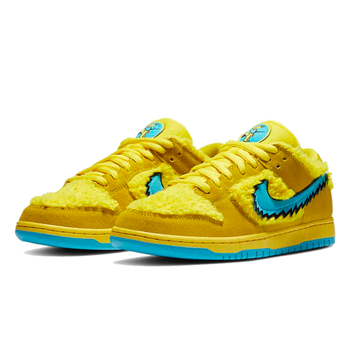 SB Dunk Low x Grateful Dead Bears Opti Yellow