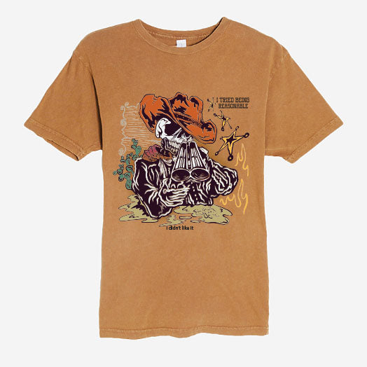 Blood & Gun Smoke Tee - Camel