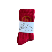 NYC H Logo Socks - Red