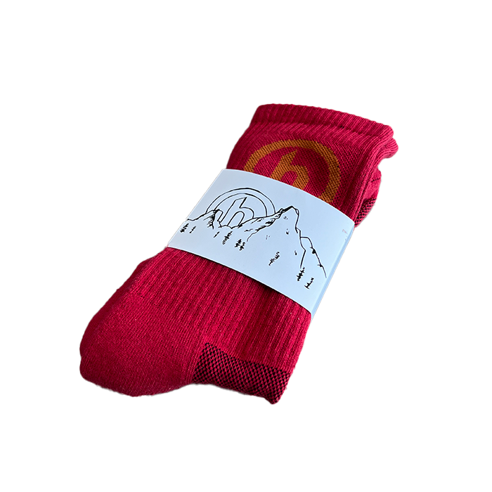 NYC H Logo Socks - Red