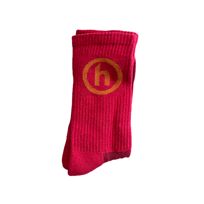 NYC H Logo Socks - Red