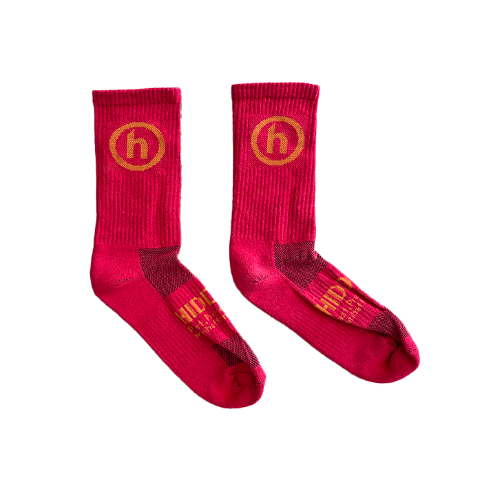 NYC H Logo Socks - Red