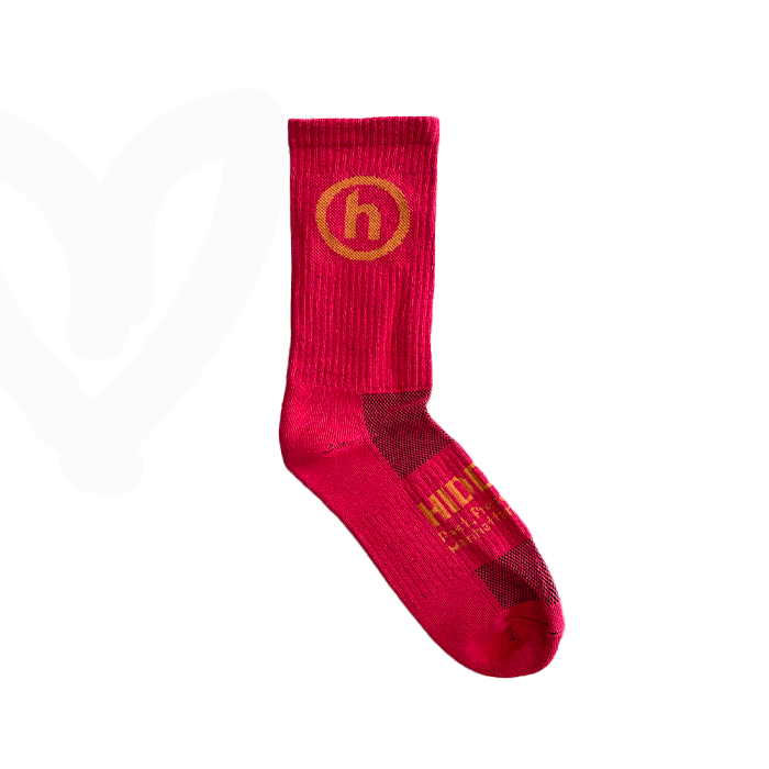 NYC H Logo Socks - Red