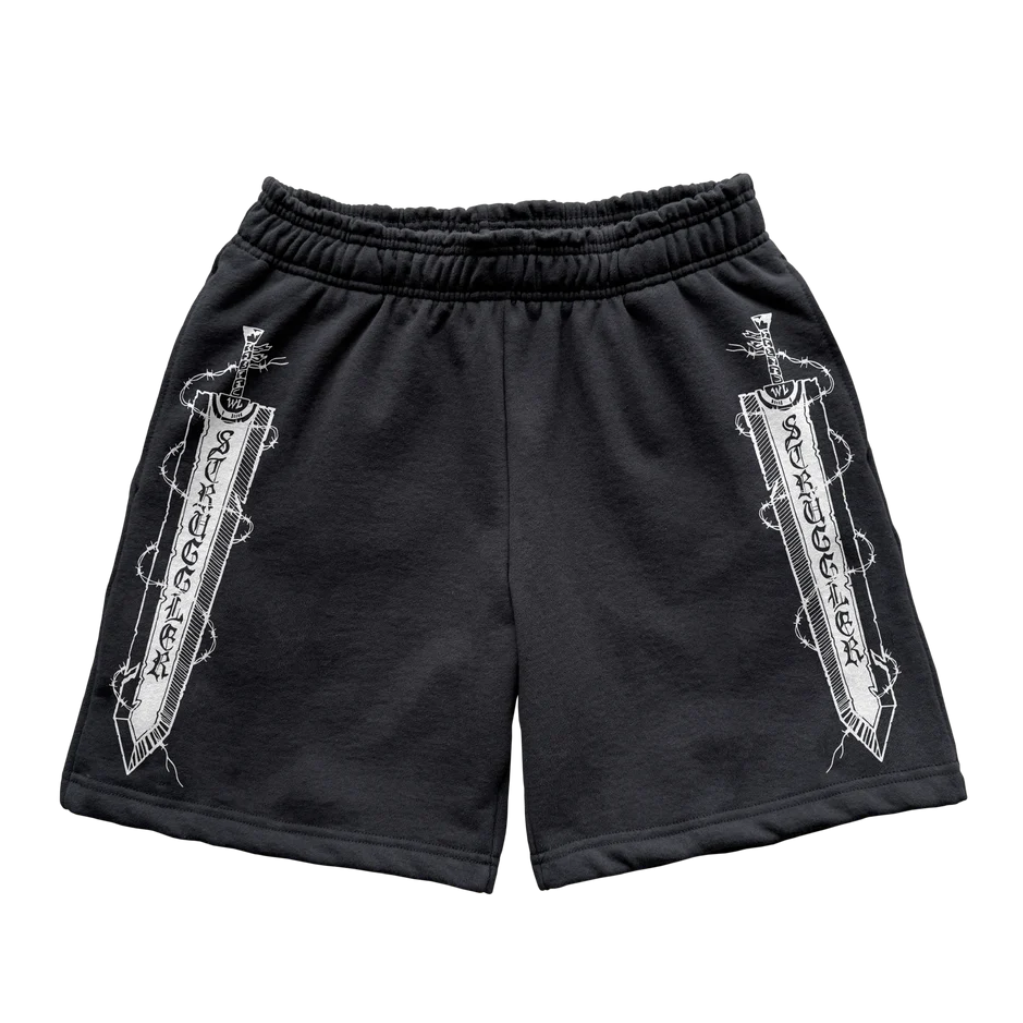 Struggler Sword Sweatshorts - Black