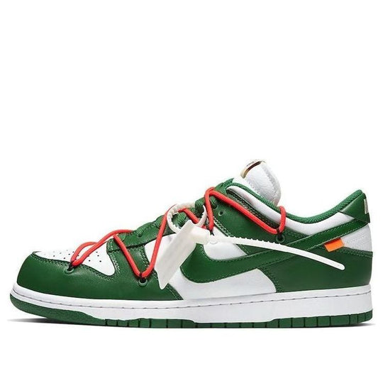 Off White x Dunk Low Pine Green