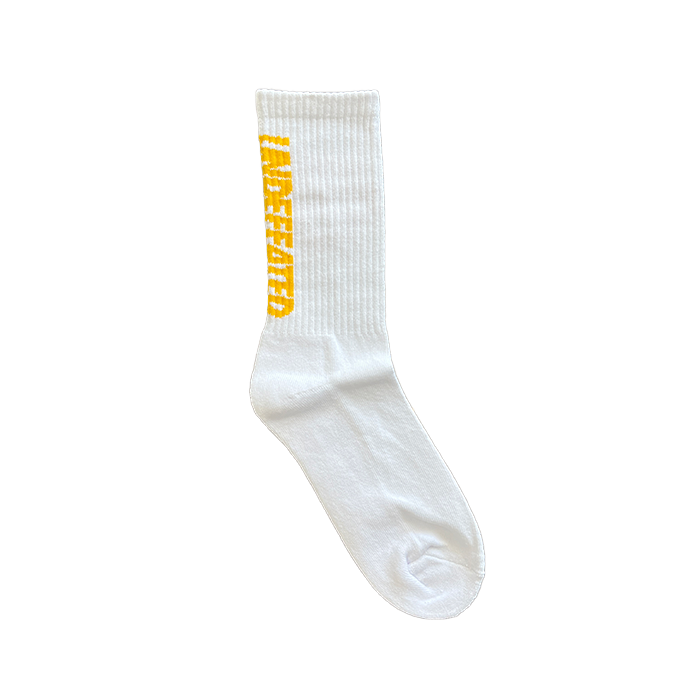 Undefeated x Branded ASSC Logo Socks - White