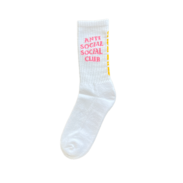 Undefeated x Branded ASSC Logo Socks - White