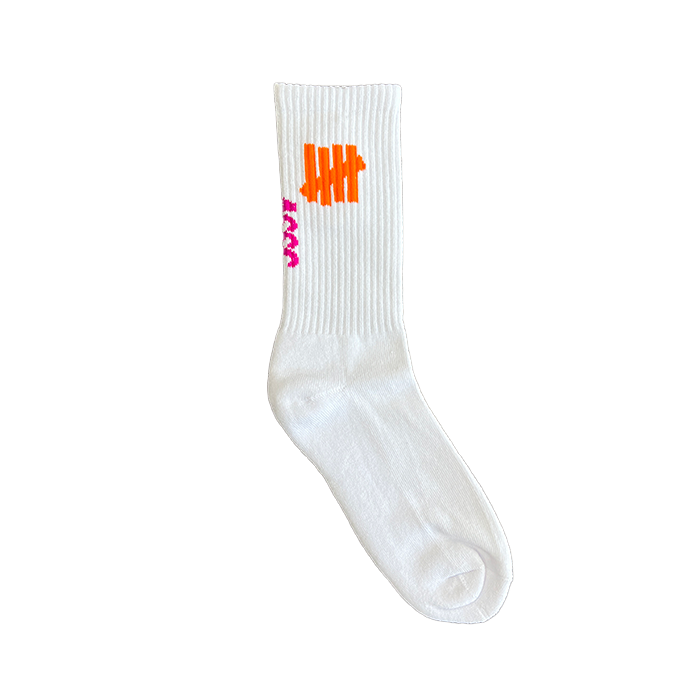 Undefeated x Branded ASSC Logo Socks - White